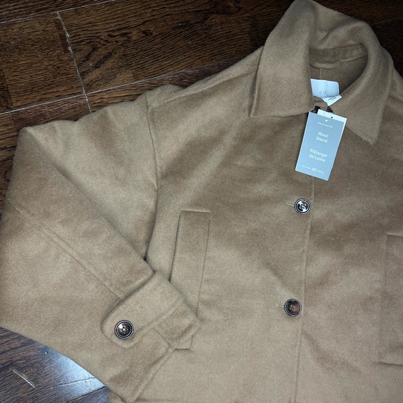 H&M Tan Wool Utility Jacket - Picture 5 of 10